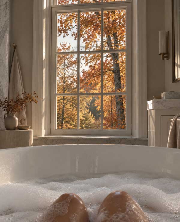 herbst badewanne mood